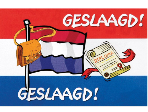 Hoera geslaagd! Hoera geslaagd!